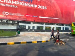 Unit K-9 Polda Sumut Turun ke Stadion Teladan, Perkuat Pengamanan Piala AFF U-19 2026