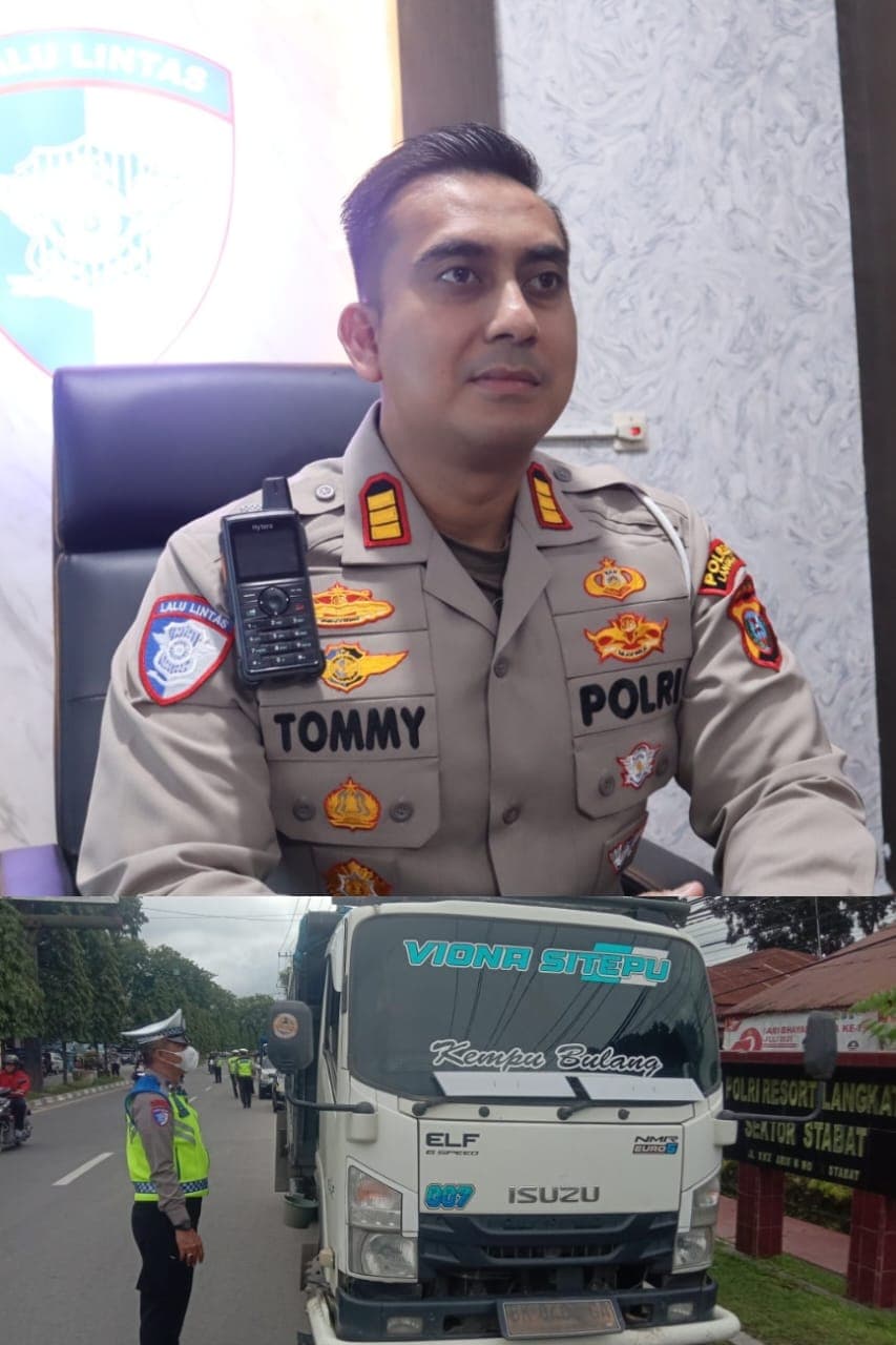 Polres Langkat Dukung Pembatasan Angkutan Barang Selama Nataru 2025-2026