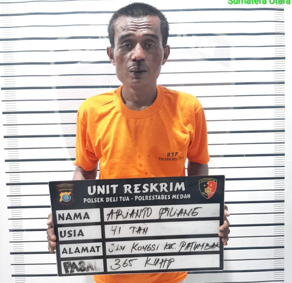 Polsek Deli Tua Tangkap Pelaku Jambret, Modus Menawarkan Madu Kepada Korban