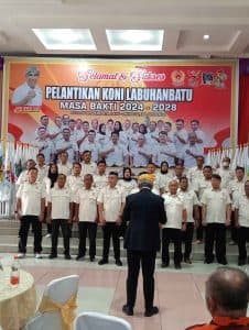 Perseteruan KONI Labuhanbatu Berakhir,  H. Boster Sitio Dilantik Jadi Ketua