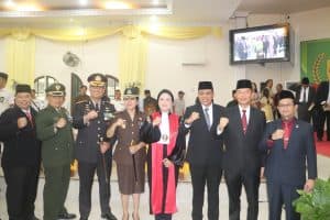Kapolres Langkat AKBP David Triyo Prasojo SH, SIK, Msi,Hadiri Pelantikan Anggota DPRD Periode 2024-2029