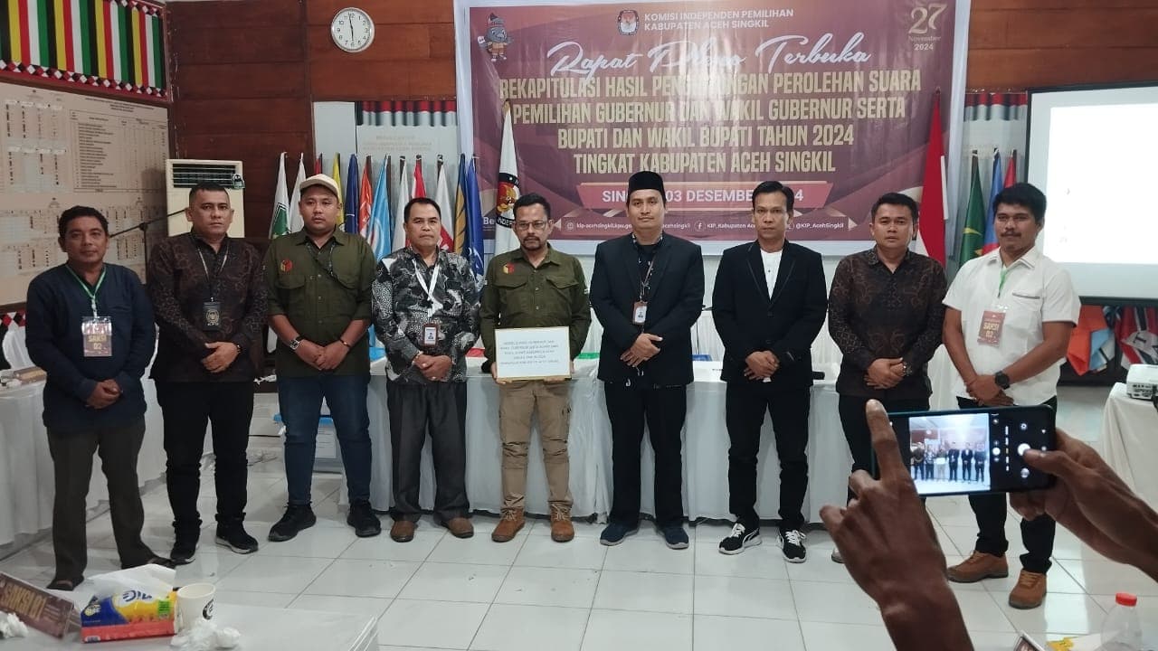 Paslon “Sahabat” Menang Telak di Pilkada Aceh Singkil dengan Selisih 13.454 Suara