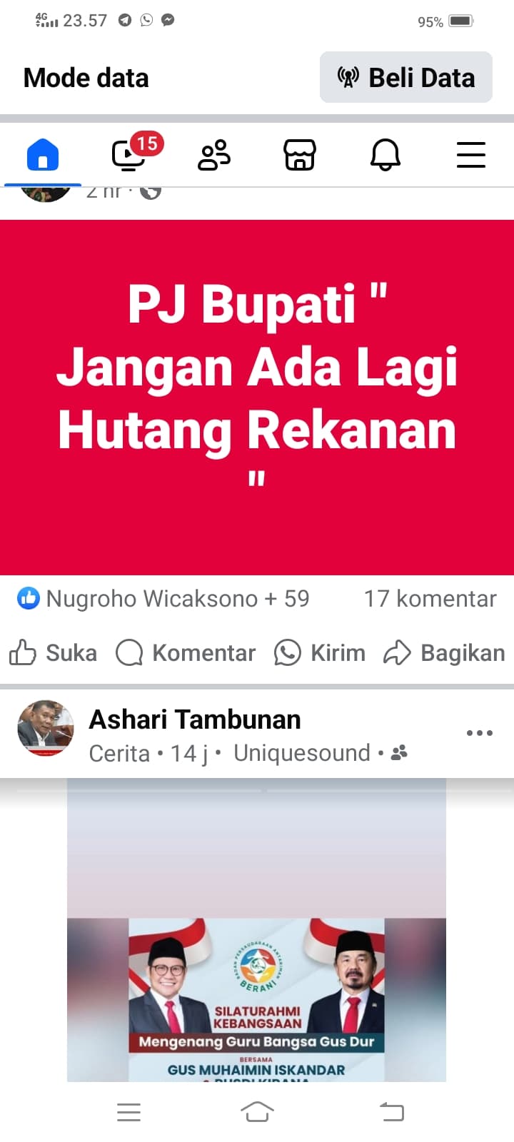 Anggota DPRD Deli Serdang ” galau” buat status PJ bupati jangan ada utang