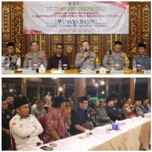 Kapolres Tulungagung Bangun Sinergi dengan Forkopimcam dan Komunitas Pencak Silat di Kedungwaru
