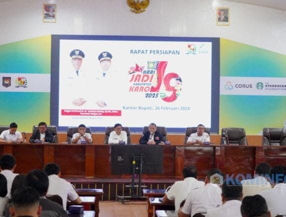 Plh. Sekretaris Daerah Pimpin Rapat Persiapan Hari Jadi Kabupaten Karo ke-79