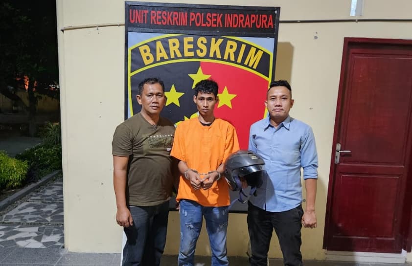 Residivis Ditangkap Polsek Indrapura Usai Curi Motor
