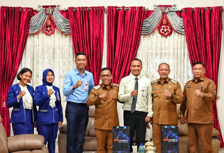 Bupati Tapanuli Tengah Ajak Bank Sumut Kembangkan Ekonomi Kreatif Anak Muda
