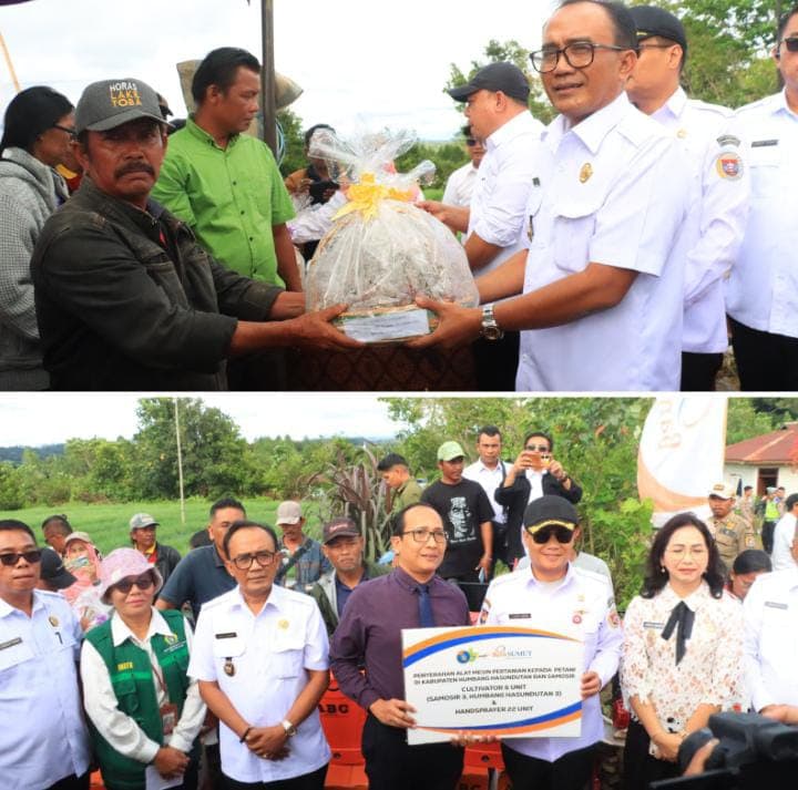 Sinergitas Terjalin Baik, Wabup Terima Bantuan Pertanian Dari Provinsi Sumatera Utara