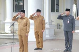 Pemkab Tanjabbar Gelar Apel Gabungan dan Halal Bihalal