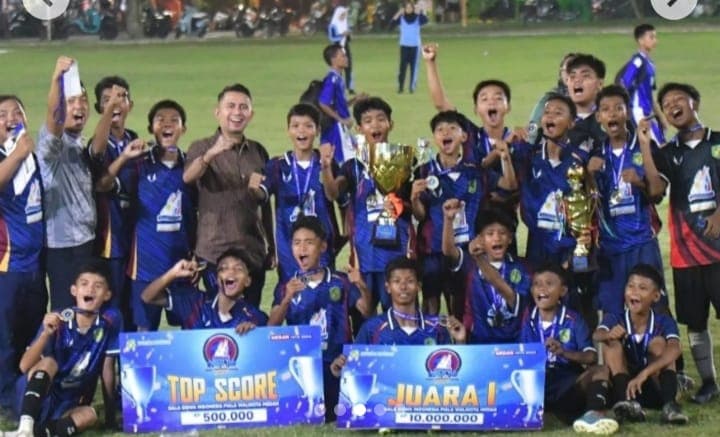 ‎Tim Sepak Bola Pelajar Medan Kota Juara 1 di Ajang GSI 2025