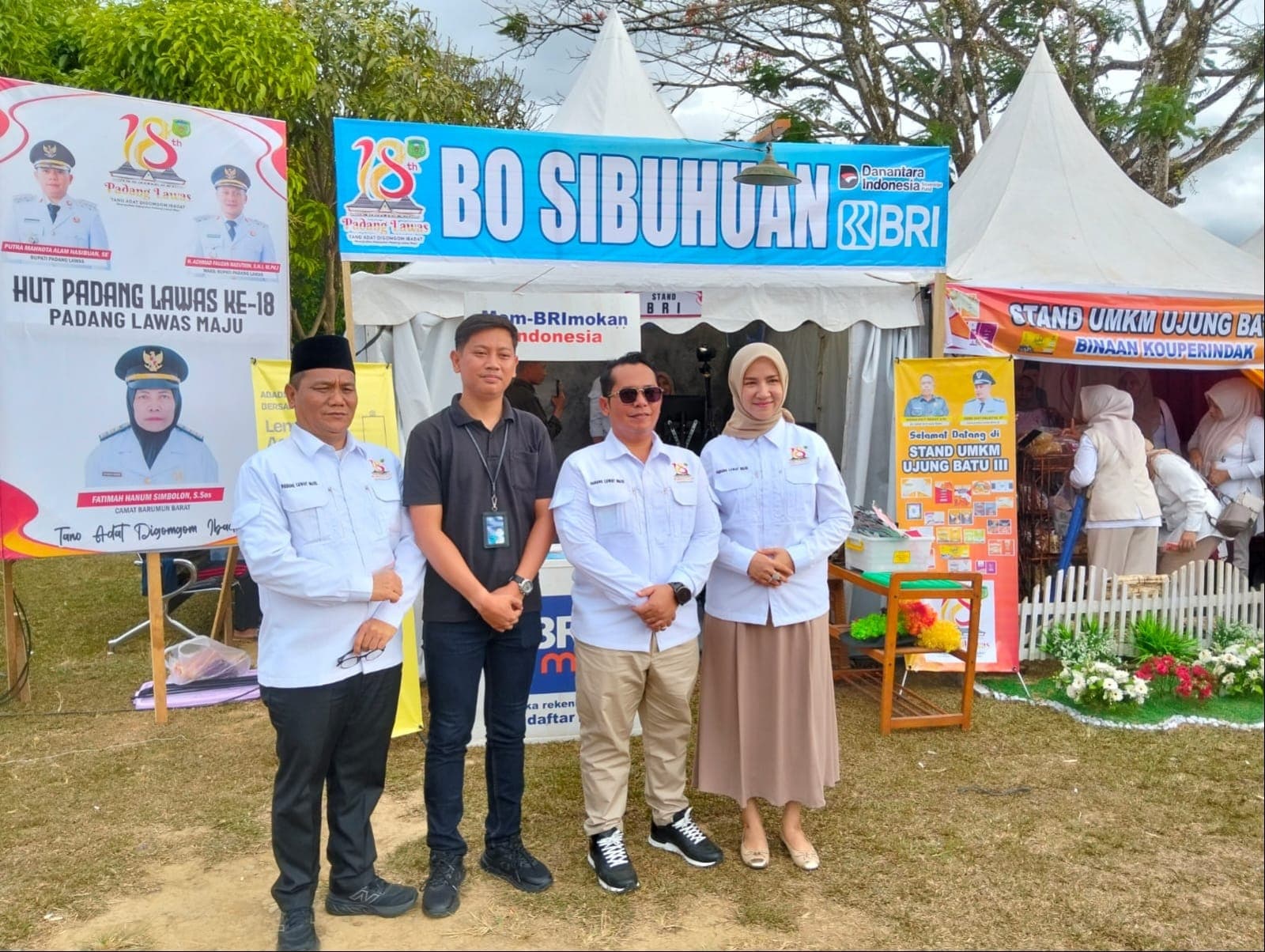 Stand BRI BO Sibuhuan di Palas Expo II,Dikunjungi Bupati,Ketua TP PKK dan Pj Sekda