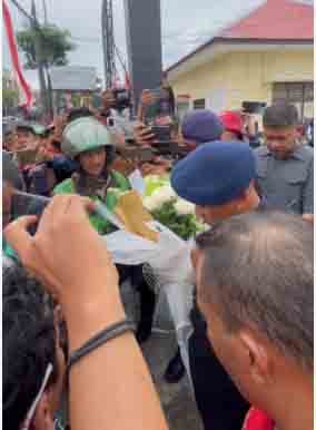 Dansat Brimob Polda Sumut Pimpin Doa Bersama Driver Ojol, Wujud Kepedulian dan Persaudaraan di Mako Brimob