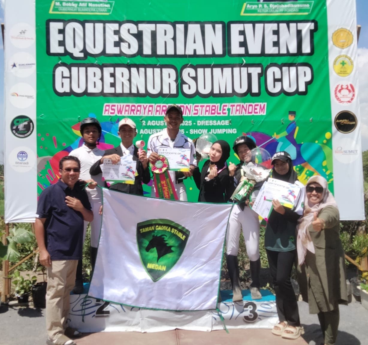 ‎Tim Pacuan Kuda Taman Cadika Stable Medan Ikuti Equestrian Even Gubsu Cup ‎