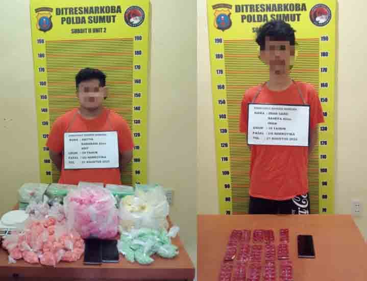 Polda Sumut Ungkap Jaringan Antar Provinsi, Sita 10 Kg Sabu, 24.000 Butir Ekstasi dan 150 Butir H5