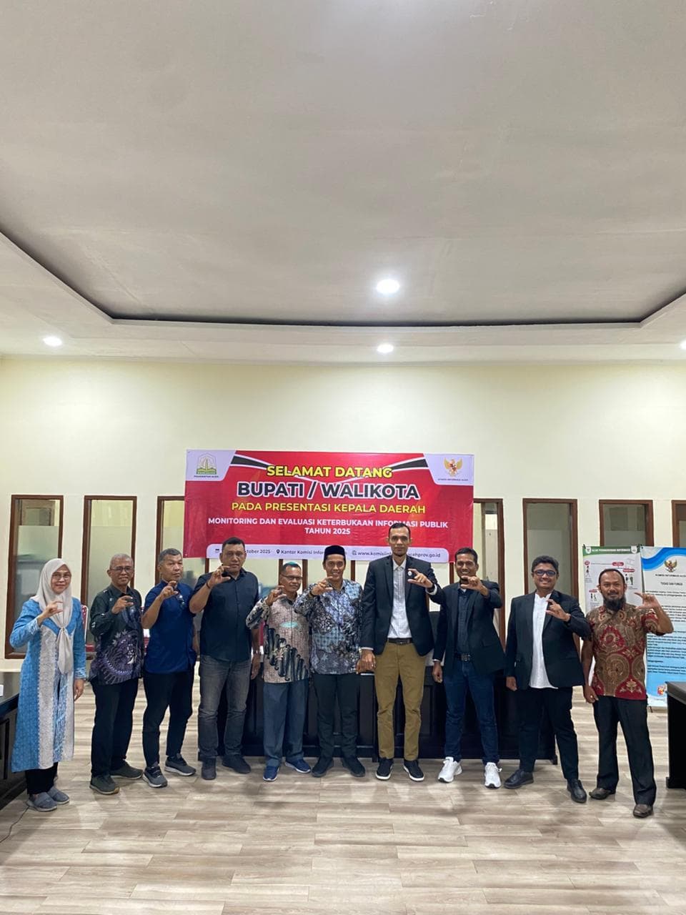 Aceh Singkil Lolos Tahap Presentasi Monev Keterbukaan Informasi Publik 2025