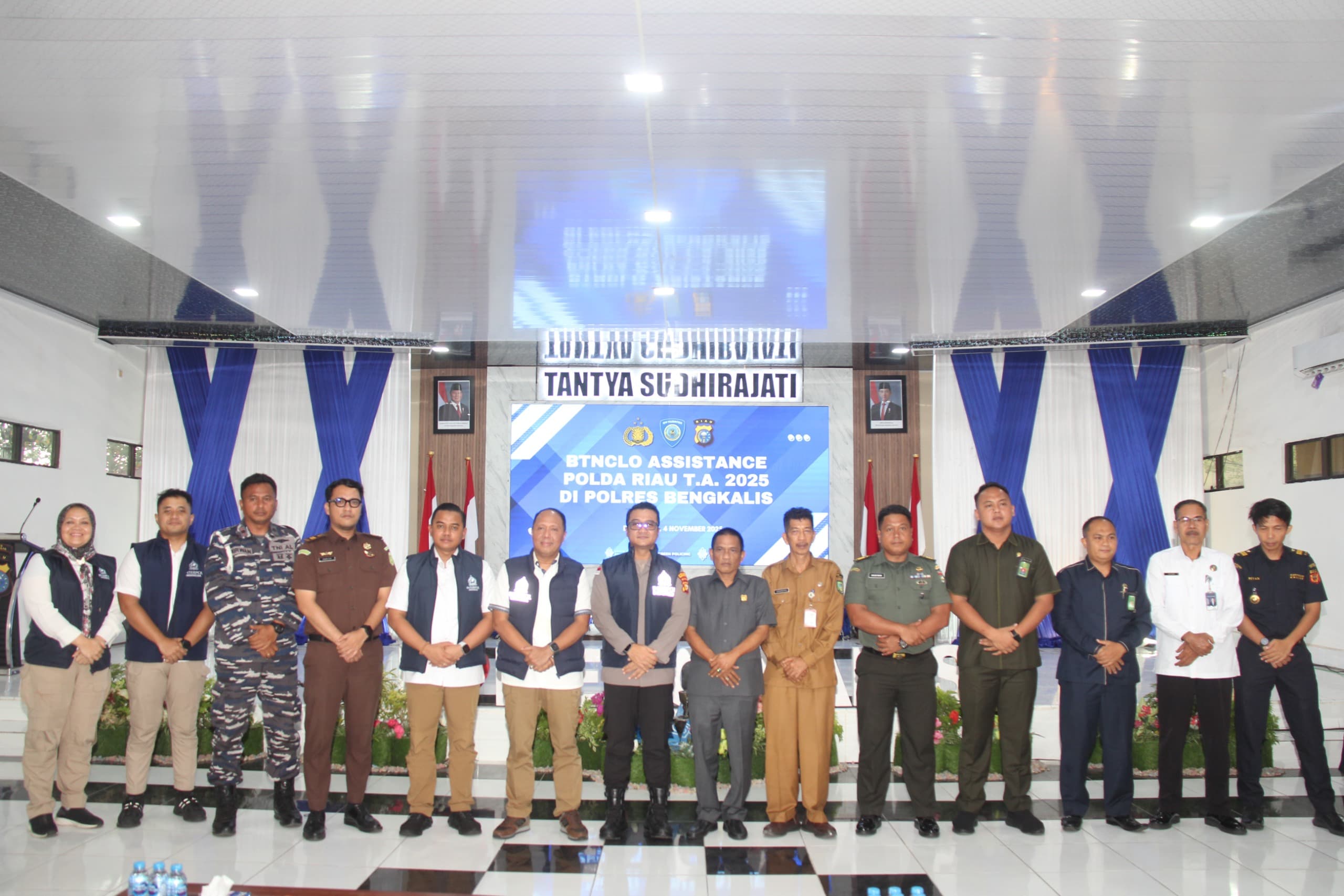 Kegiatan BTNCLO Assistance Polda Riau Tahun 2025 di Polres Bengkalis