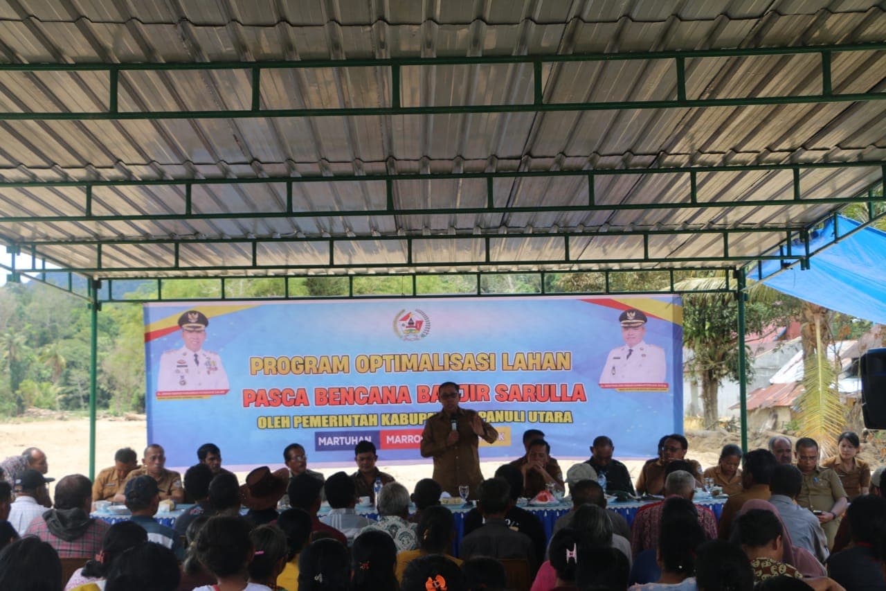 Pemkab Tapanuli Utara Pulihkan Lahan Terdampak Banjir Sarulla Lewat Program Optimalisasi Lahan