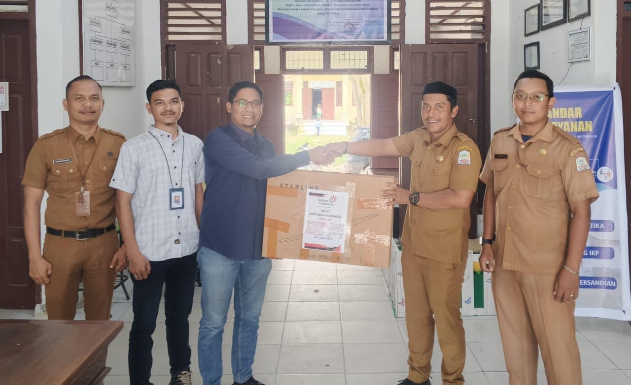 Dukung Pemulihan Pascabencana, PT Telkom Indonesia Pasok Starlink ke Aceh Singkil