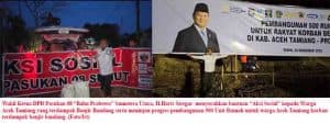 DPD Pasukan 08 Sumut Serahkan Bantuan ke Aceh Tamiang