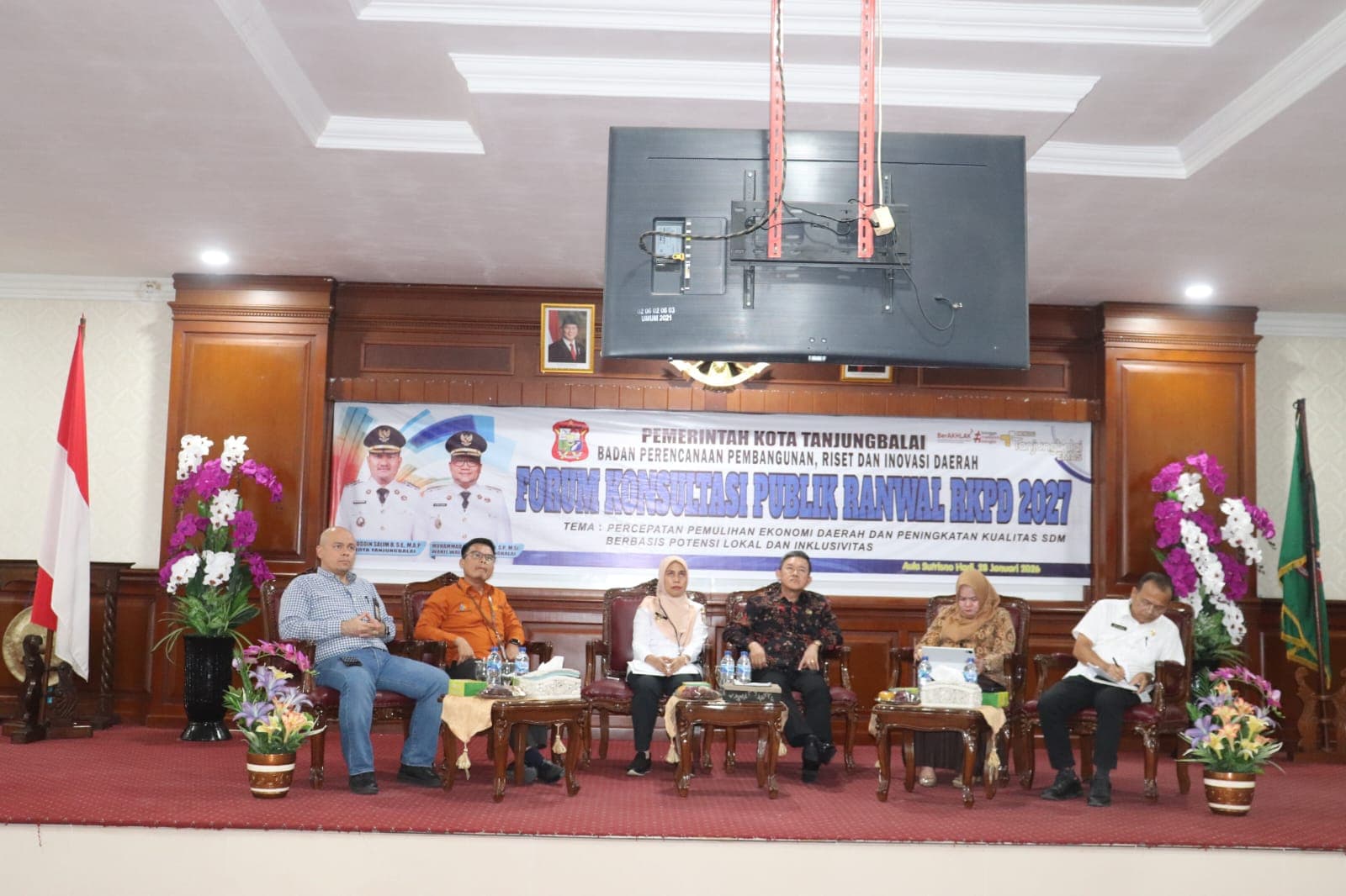 Sekda Nurmalini Marpaung Buka Kegiatan Konsultasi Publik Ranwal RKPD Kota Tanjungbalai Tahun 2027