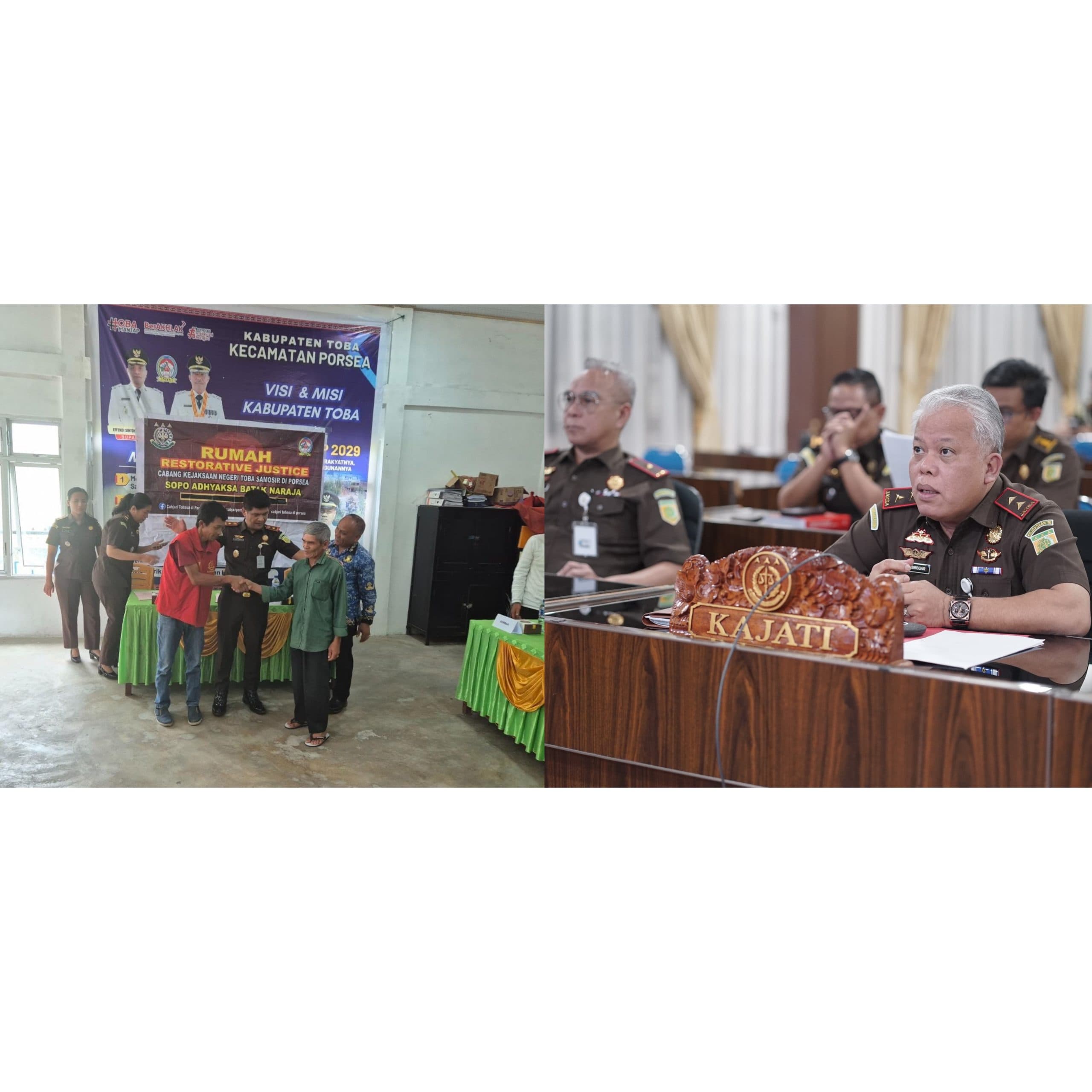 Kajati Sumut Hentikan Hentikan Perkara Penganiayaan Dengan Cara R J Dikabupaten Toba