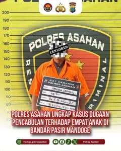 Polres Asahan Ungkap Kasus Dugaan Pencabulan terhadap Empat Anak di Bandar Pasir Mandoge