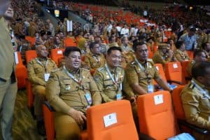 Bupati dan Wabup bersama Forkopimda Samosir Hadiri Rakornas Pemerintah Pusat dan Daerah
