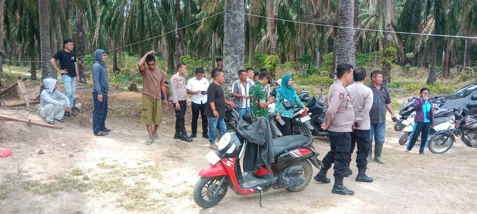 Polres Asahan Amankan Sengketa Lahan di Tinggi Raja, Polres Asahan Imbau Para Pihak Tempuh Jalur Hukum