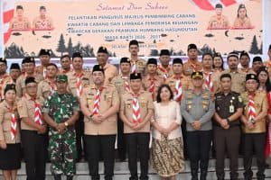 Bupati Humbahas Lantik Pengurus Kwarcab dan LPK Pramuka Periode 2026–2031, Sekaligus Dikukuhkan sebagai Ketua Mabicab