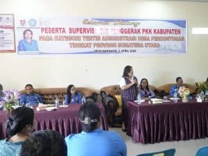 Ketua TP PKK Humbahas Supervisi Tertib Administrasi di Desa Baringin