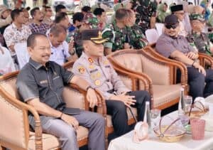 Parlementaria : Ketua DPRK Aceh Tamiang Hadiri Penutupan TMMD Ke-128 di Kampung Sulum