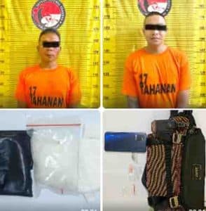 Bergumul Dengan Petugas, Dua Terduga Bandar Narkoba Digelandang ke Polres Binjai