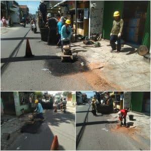 Dinas PUPR Tulungagung Komitmen Jaga Infrastruktur, Laksanakan Pemeliharaan Rutin Jalan Botoran Timur