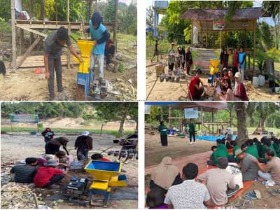 Tim Mahasiswa Berdampak UMN Al Washliyah Beri Pelatihan dan Pendampingan Pembuatan Pupuk Kompos kepada Koptan Desa Lubuk Sidup