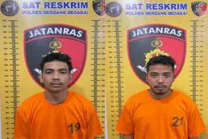 Dua Terduga Pelaku Curanmor Dibekuk Polres Sergai