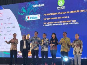 INALUM Kembali Raih Dua Penghargaan Bergengsi di Ajang TOP CSR Awards 2025