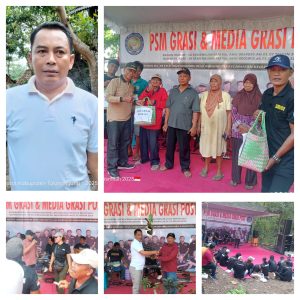 PSM GRASI Gelar Bakti Sosial di Gunung Budeg, Distribusikan Sembako dan Bibit Tanaman