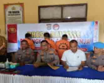 Polres Padang Lawas Pres Release Ungkap Kasus Narkotika Gol 1 jenis Tanaman Ganja sebanyak 44 Kg.