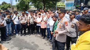 Dikawal Polres Binjai,Aksi Unjukrasa Berjalan Kondusif