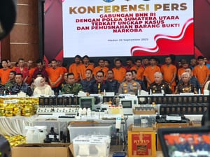 Sinergi BNN RI dan Polda Sumut Ungkap 1,7 Ton Narkotika, Tegaskan Perang Melawan Narkoba