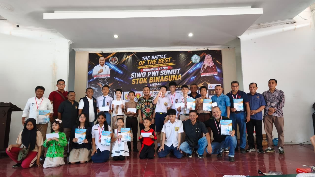 Turnamen Catur SIWO-STOK Bina Guna Sukses Munculkan Bibit Atlet Baru
